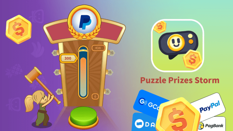 App Puzzle Prizes Storm: Ganhe Recompensas Jogando!